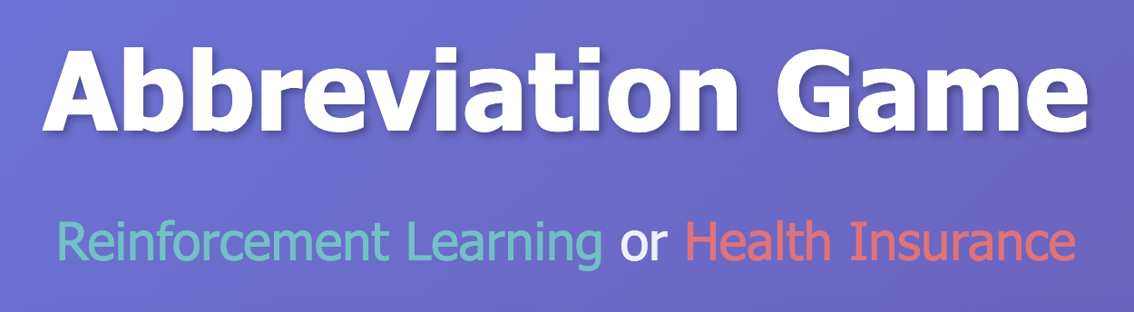 abbreviation game